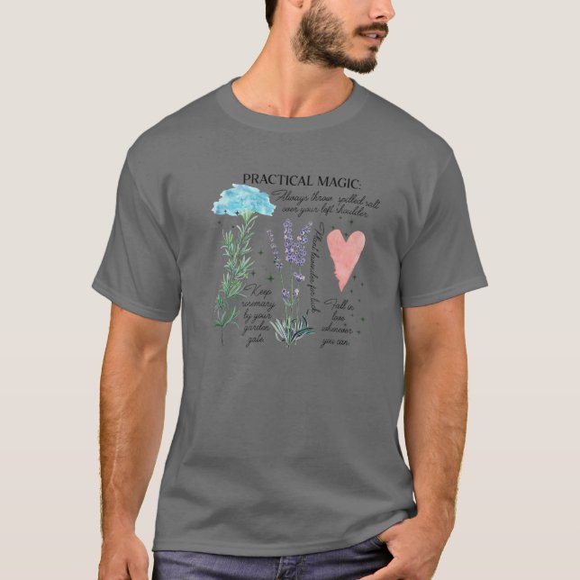Camiseta Prática de jardinagem de bruxas mágicas (Frente)