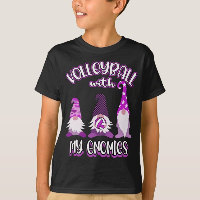 Camiseta Prática de jogadores de voleibol dos gnomos (Frente)