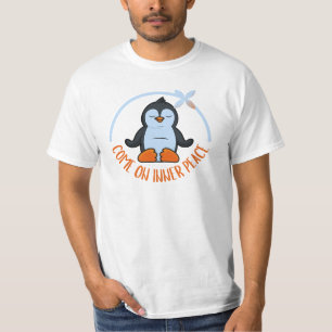 Camiseta Prática de meditação de animal fofo engraçado