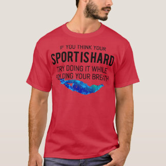 Camiseta Prática desportiva de natação em nadador natação
