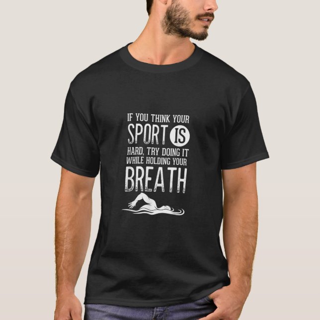 Camiseta Prática Esportiva de Nadador Natação (Frente)