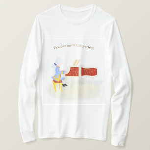 Camiseta Prática Mantém Piano de Reprodução em Mozart P