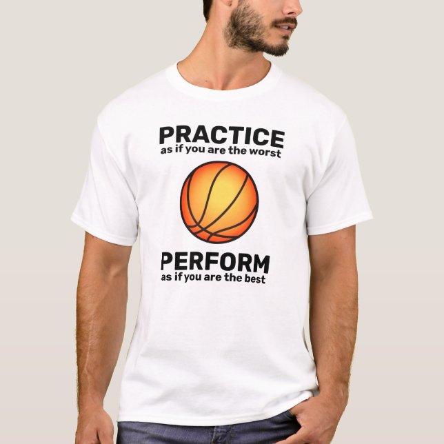 Camiseta Prática/Realização [esportiva] Ícone de bola de ba (Frente)