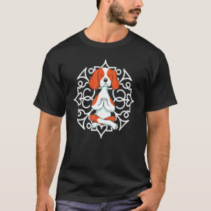 Camiseta Praticante de Yoga com Cão Beagle Patas Meditar In