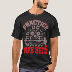 Camiseta Praticar Conjuntos Seguros de Peso da Malhação