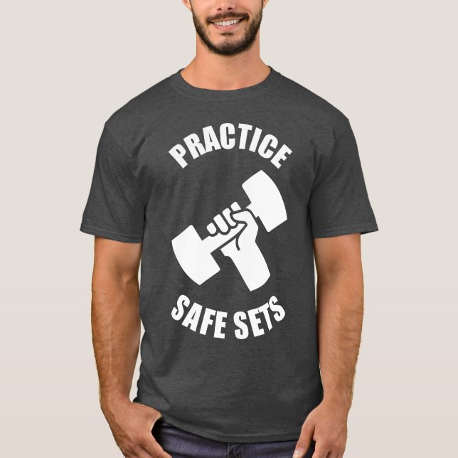 Camiseta Pratique Conjuntos Seguros - Humor Giro (Frente)