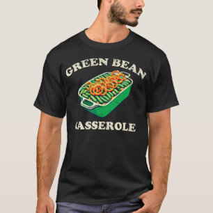 Camiseta Prato de Caçarola de Feijão Verde Retro Engraçado
