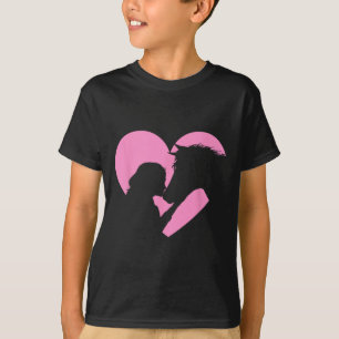 Camiseta Prato de Cavalo - Rapariga Beijando Cavalo Cavalei