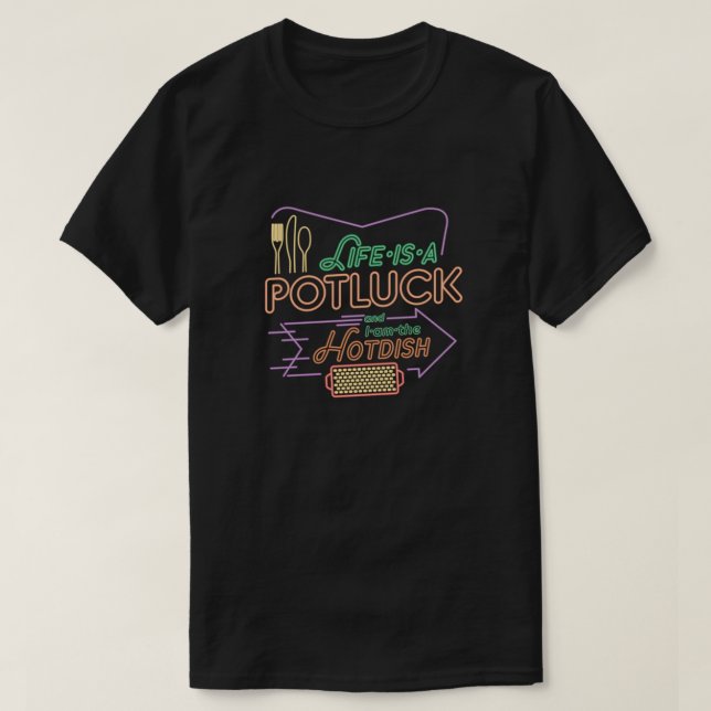 Camiseta Prato Quente da Refeição Coletiva (Frente do Design)