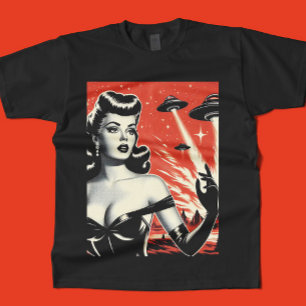 Camiseta Prato Voador Antigo Pin-up
