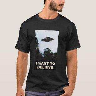 Camiseta Prato Voador ET OVNI Área 51 Roswell Eu Quero