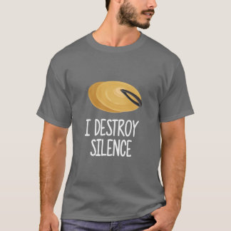 Camiseta Pratos eu destruo silêncio banda marcial Prato vin