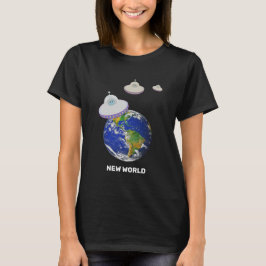 Camiseta Pratos Voadores ao Redor do Mundo
