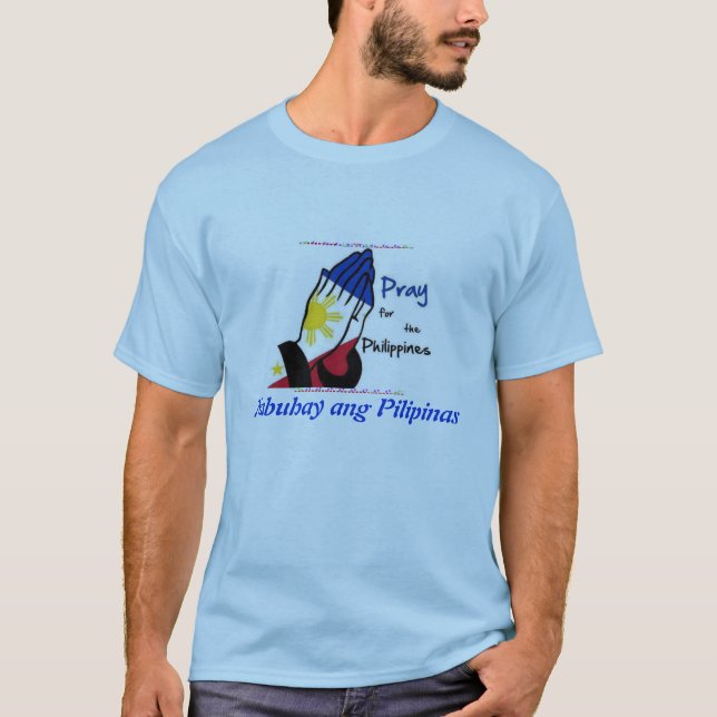 Camiseta Pray para as Filipinas (Frente)