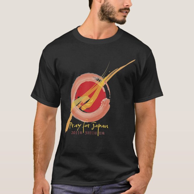 Camiseta Pray para Japão (Frente)