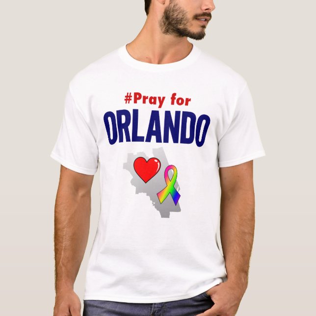 Camiseta Pray para o T de Orlando (Frente)