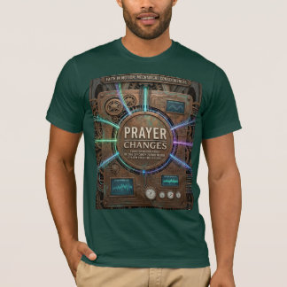 Camiseta Prayer Changes Everything – Futuristic Steampunk T