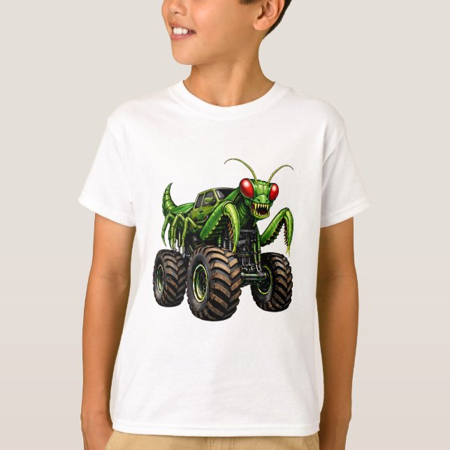 Camiseta Praying Mantis Style Off-Road Monster Truck  (Frente)