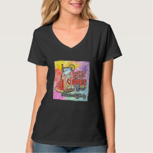 Camiseta Prazer De Verão Feliz Dia Passado De Professora