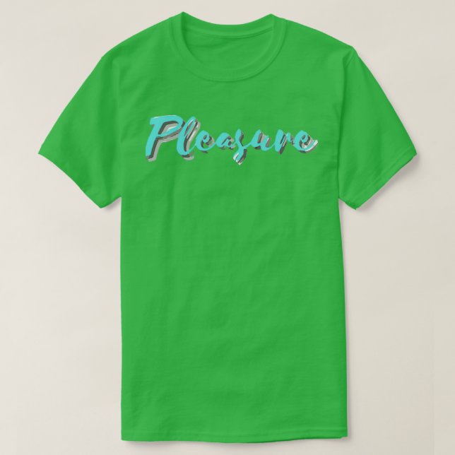 Camiseta Prazer em Aqua (Frente do Design)