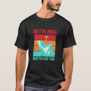 Camiseta Prazer Em Comer Seu Tubarão Dizendo Tubarão