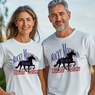 Camiseta Prazer final do cavalo da montanha rochosa