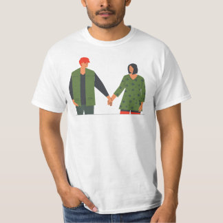 Camiseta Prazeres Simples Segurando Mãos