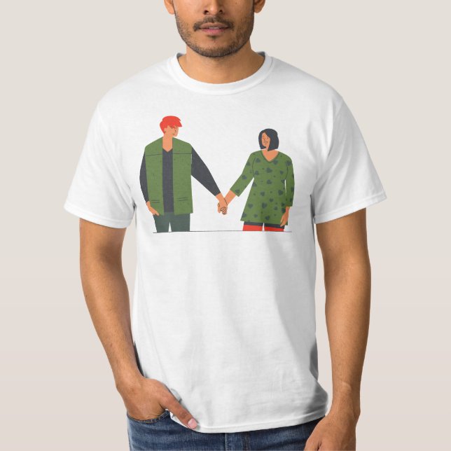 Camiseta Prazeres Simples Segurando Mãos (Frente)