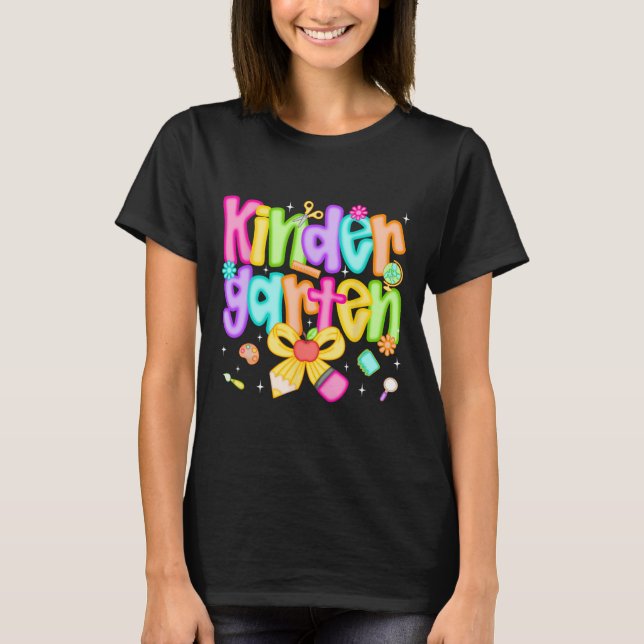 Camiseta Pré-escola Preparatória Professora Volta às Aulas  (Frente)
