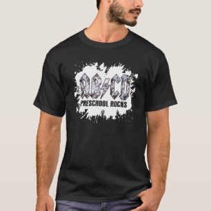 Camiseta Pré-escola Rocks Abcd Professor Abcd Rocks de Vol