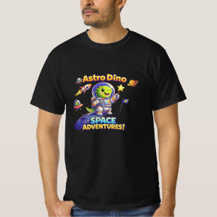 Camiseta Pré-Escolar Astro Dino – Aventura Espacia