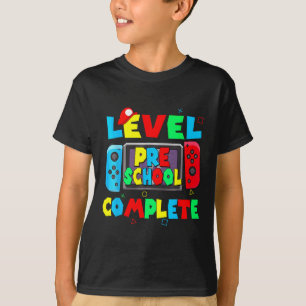 Camiseta Pré-Escolas Concluídas No Último Dia Do Vídeo Esco