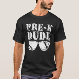 Camiseta Pré-Escolas K Dude De Volta À Escola Primeiro Dia 