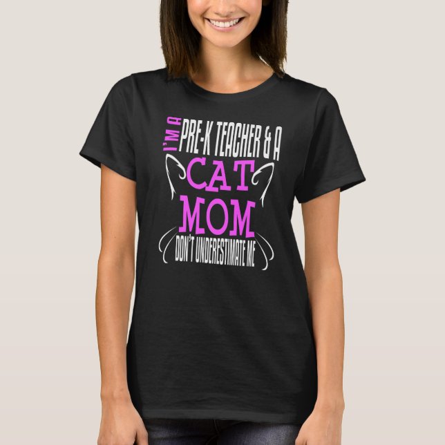 Camiseta Pré-Escolas Pré-K Professora Escola de Enfermeiro  (Frente)