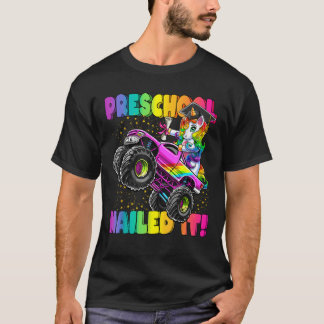 Camiseta Pré-Escolas Prenderam-lhe o Unicorn Monster Truck 
