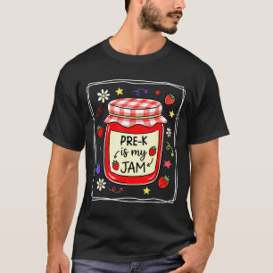 Camiseta Pré-jardim de infância é geléia morango professora
