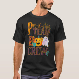 Camiseta Pré-K Boo Professor de Tripulação Estudante Figuri