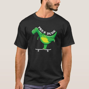 Camiseta Pré K Cara De Volta Para Estudantes Meninas Dino