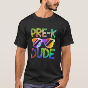 Camiseta Pré K Cara Volta às Gravatas Escolares Dye Menino