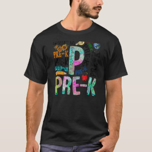 Camiseta Pré-k De Volta Ao Lápis Escolar Professor Leopard