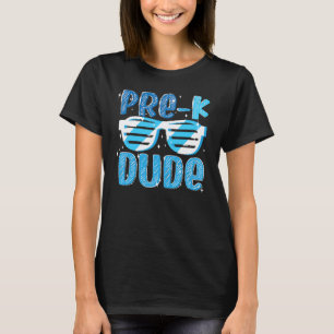 Camiseta Pré-K Dude Óculos De Sol De Volta Ao Presch Do Jar