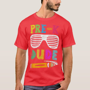 Camiseta Pré K Dude Óculos De Sol Engraçados De Volta Ao Ja