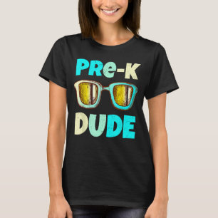 Camiseta Pré-K Dude Óculos Sunitas Professor Primeiro Dia d