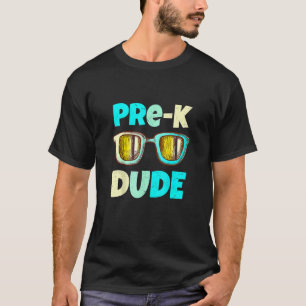 Camiseta Pré-K Duo Óculos Sun De Volta Às Cotações Do Dia D