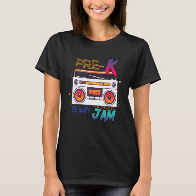 Camiseta Pré K É Meu Emperramento De Volta À Professora De  (Frente)