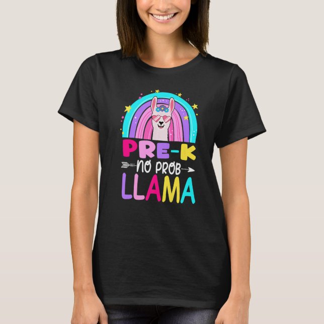 Camiseta Pré-K Equipe Pré-K Professor Arco-Íris Sem Prob La (Frente)