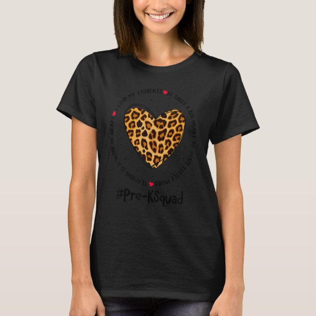 Camiseta Pré-K Esquadrão de Professores Semana De Apreciaçã (Frente)