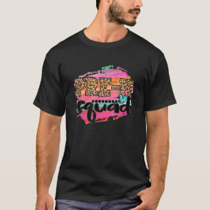 Camiseta Pré-K Esquadrão Leopardo Imprime De Volta Ao Pro
