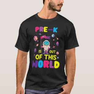 Camiseta Pré K Fofo  É Fora Desta Escola Mundial