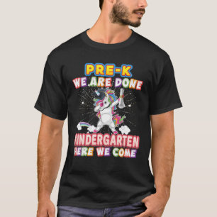 Camiseta Pré-K Graduação Mágica Unicórnio Que Já Terminamos